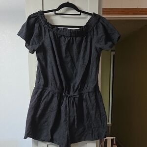 LOFT Black Textured Shorts